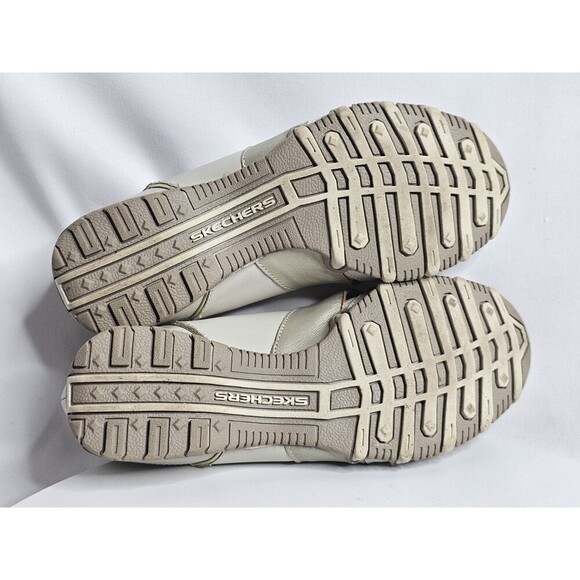 Skechers Ivory Leather Flat Slip On Open Toe Comfort Shoe Womens Sz 6.5 EU 36.5 - Picture 6 of 7